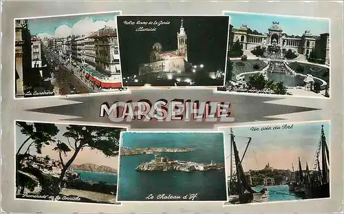 Moderne Karte Marseille La Carrefour du Monde