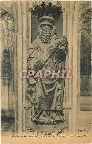 Cartes postales Albi Cathedrale Sainte Cecile Pourtour du Choeur Oseus prophete
