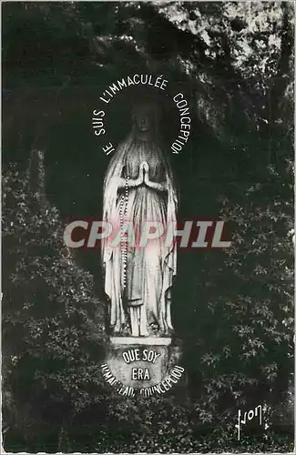 Moderne Karte Lourdes Htes Pyrenees La Vierge de la Grotte Miraculeuse