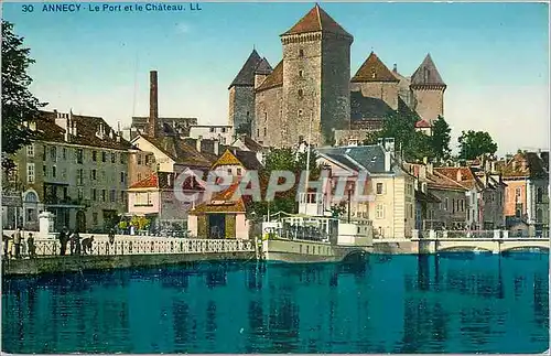 Cartes postales Annecy Le Port et le Chateau