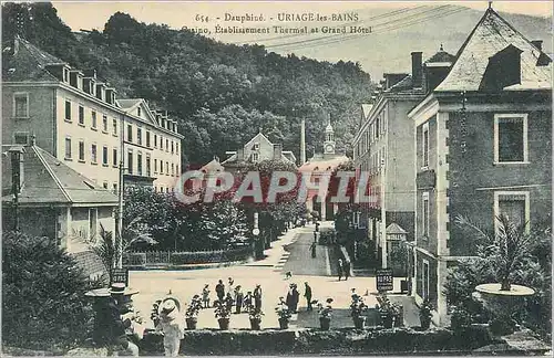 Cartes postales Dauphine Uriage les Bains Casino Etablissement Thermal et Grand Hotel