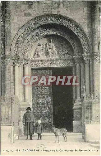 Ansichtskarte AK Angouleme Portail de la Cathedrale St Pierre