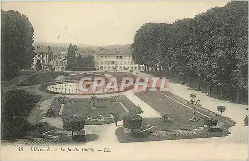 Cartes postales Lisieux Le Jardin Public