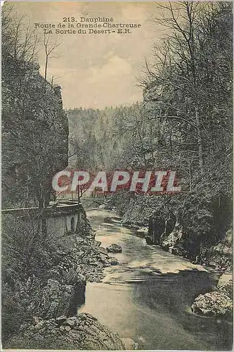 Cartes postales Dauphine Route de la Grande Chartreuse La Sortie du Desert