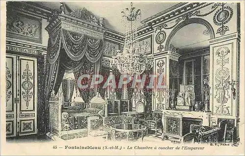 Cartes postales Fontainebleau La Chambre a coucher de l'Empereur