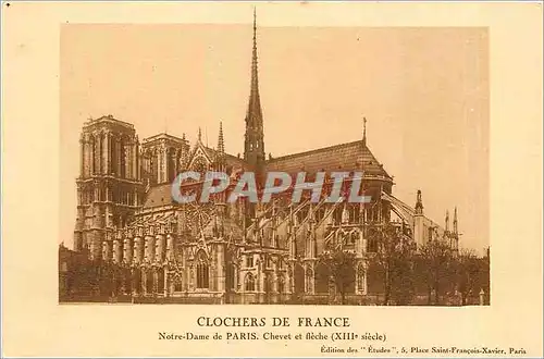 Ansichtskarte AK Clochers de France Notre Dame de Paris