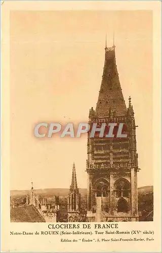 Ansichtskarte AK Clochers de France Notre Dame de Rouen