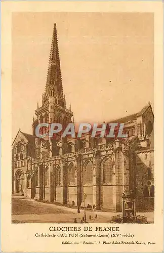 Cartes postales Clochers de France Notre Dame d'Autun