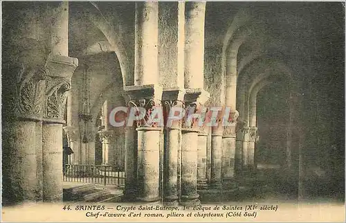 Cartes postales Saintes Crypte Saint Eutrope