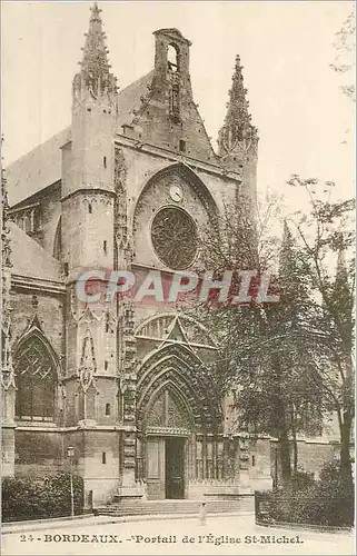 Cartes postales Bordeaux Portail de l'Eglise St Michel