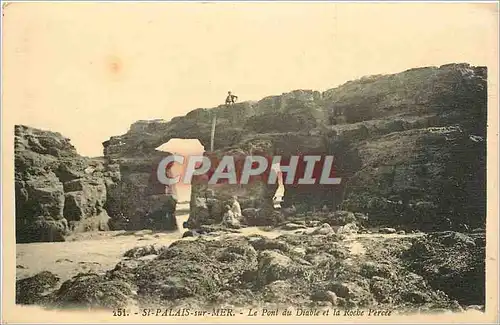 Cartes postales St Palais sur Mer Le Pont du Diable et la Roche Percee