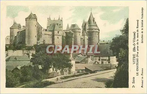 Cartes postales Vitre Ille Villaine Le Chateau Vue prise de la route de Rennes