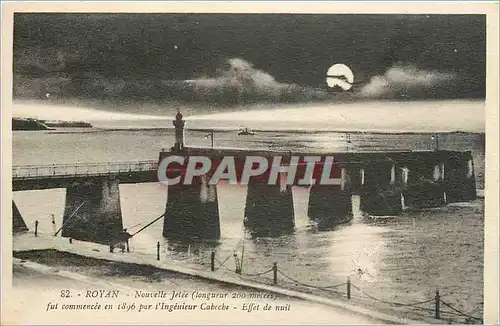 Cartes postales Royan Nouvelle Jetee Effet de nuit