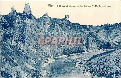 Cartes postales Crozant Creuse Les Ruines Vallee de la Creuse