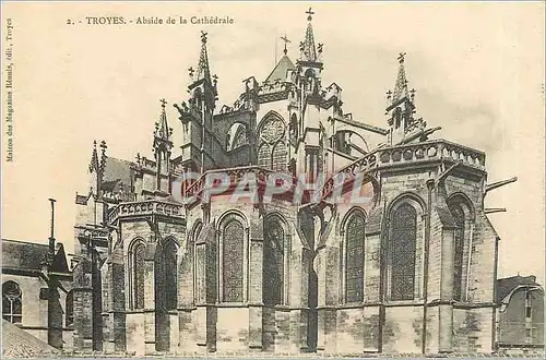 Cartes postales Troyes Abside de la Cathedrale