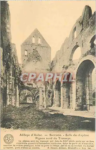 Ansichtskarte AK Abbaye d'Aulne Sacristie Salle du chapitre pignon nord du Transept