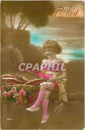 Cartes postales 1er Avril Enfant