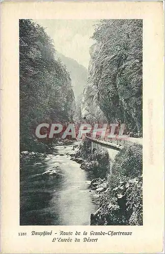 Cartes postales Dauphine Route de la Grande Chartreuse l'entree du Desert