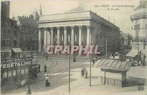 Ansichtskarte AK Dijon le theatre municipal Tramway Vegetaline