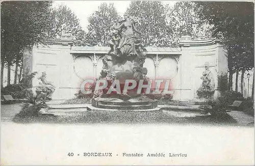 Cartes postales Bordeaux Fontaine Amedee Larrieu