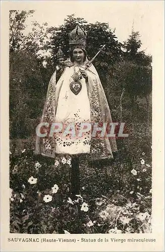 Cartes postales Sauvagnac Haute Vienne Statue de la Vierge miraculeuse
