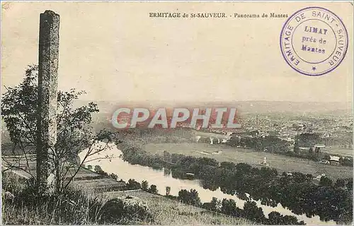 Cartes postales Ermitage de St Sauveur Panorama de Mantes