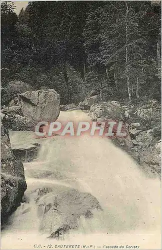 Cartes postales Cauterets H P cascade du Cerisey