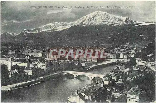 Ansichtskarte AK Grenoble vue generale et le massif du Moucherotte