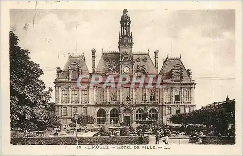 Cartes postales Limoges hotel de Ville