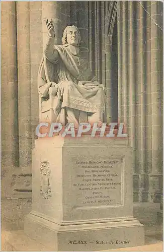 Ansichtskarte AK Meaux Statue de Bossuet