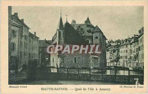 Cartes postales Haute Savoie Quai de l'Ile a Annecy