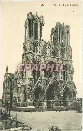 Cartes postales Reims la Cathedrale