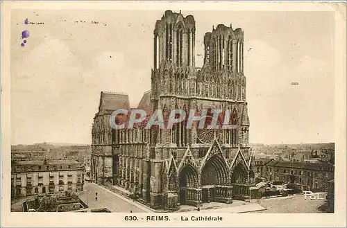 Cartes postales Reims la Cathedrale