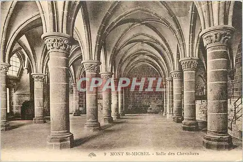 Cartes postales Mont St Michel Salle des Chevaliers