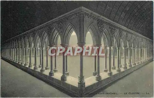Cartes postales Mont Saint Michel le Cloitre