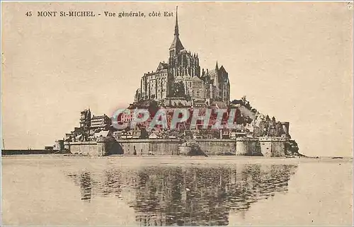 Cartes postales Mont St Michel vue generale Cote Est
