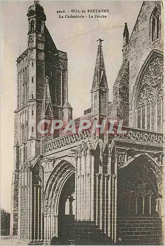 Ansichtskarte AK Dol de Bretagne la Cathedrale la Porche