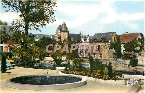 Cartes postales moderne En Sologne Romorantin Loire et Cher le Jardin Public au bord de la Sauldre au fond la sous prefe