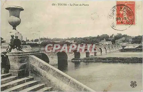 Cartes postales Tours le Pont de Pierre