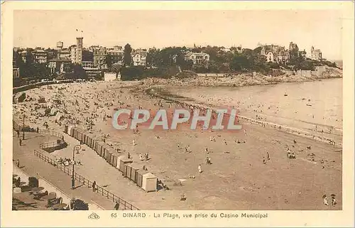 Ansichtskarte AK Dinard la Plage vue prise du Casino Municipal