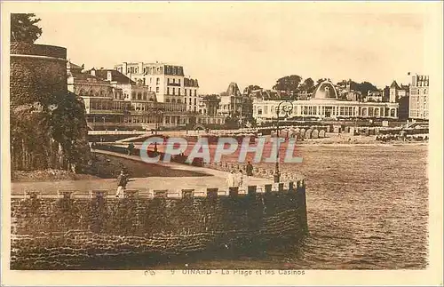 Cartes postales Dinard la Plage et les Casinos