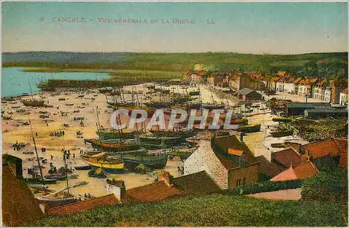 Cartes postales Cancale vue generale de la Houle Bateaux