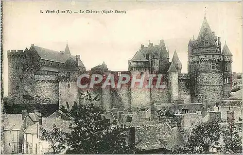 Ansichtskarte AK Vitre I et V le chateau facade ouest