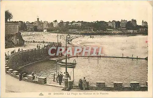 Ansichtskarte AK Dinard la plage de l'Ecluse et la piscine