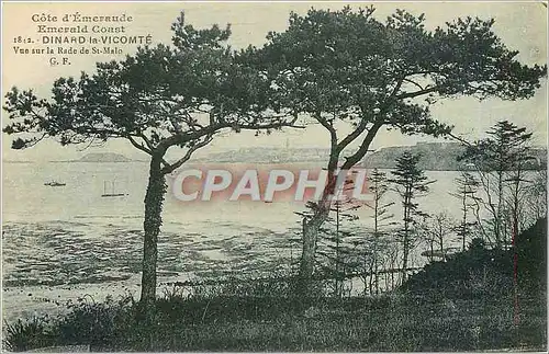 Ansichtskarte AK Cote d'Emeraude Emerald Coast Dinard la Vicomte vue sur la Rade de St Malo