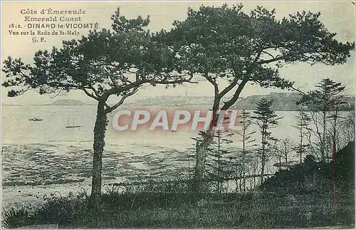 Cartes postales Cote d'Emeraude Emerald Coast Dinard la Vicomte vue sur la Rade de St Malo