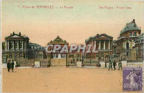 Cartes postales Palais de Versailles la Facade