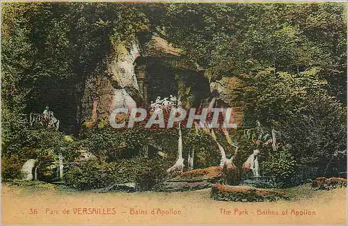 Cartes postales Parc de Versailles Bains d'Apollon