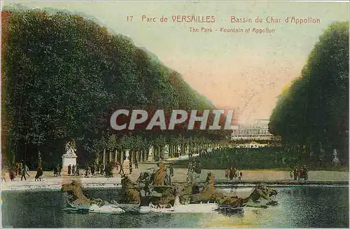 Ansichtskarte AK Parc de Versailles Bassin du Char d'Appollon