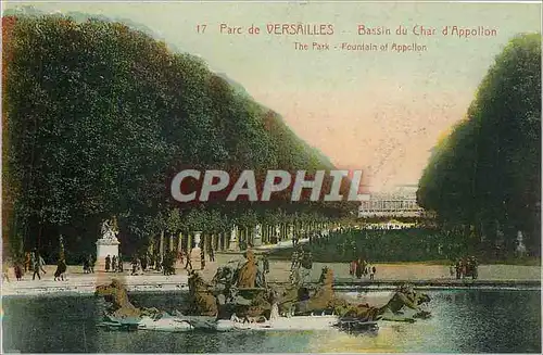 Cartes postales Parc de Versailles Bassin du Char d'Appollon